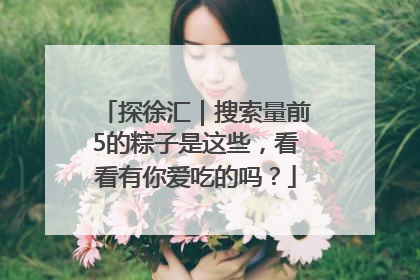 探徐汇｜搜索量前5的粽子是这些，看看有你爱吃的吗？