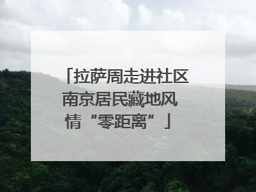拉萨周走进社区 南京居民藏地风情“零距离”