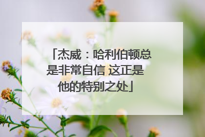 杰威：哈利伯顿总是非常自信 这正是他的特别之处