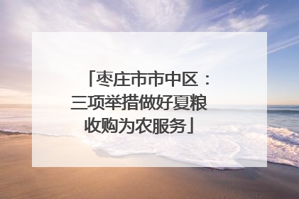 枣庄市市中区：三项举措做好夏粮收购为农服务