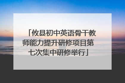 攸县初中英语骨干教师能力提升研修项目第七次集中研修举行