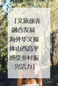 文旅康养融合发展 海外华文媒体山西高平感受乡村振兴活力