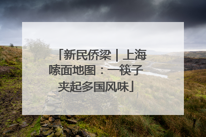 新民侨梁｜上海嗦面地图：一筷子夹起多国风味