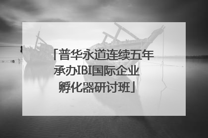 普华永道连续五年承办IBI国际企业孵化器研讨班