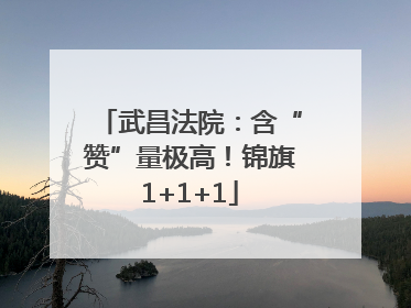 武昌法院：含“赞”量极高！锦旗1+1+1