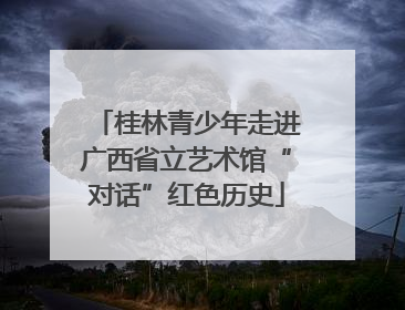 桂林青少年走进广西省立艺术馆“对话”红色历史
