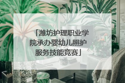 潍坊护理职业学院承办婴幼儿照护服务技能竞赛