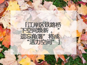 江岸区铁路桥下空间焕新，“遗忘角落”将成“活力空间”