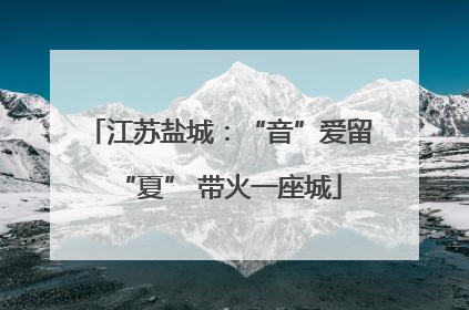 江苏盐城：“音”爱留“夏” 带火一座城