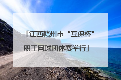 江西赣州市“互保杯”职工网球团体赛举行