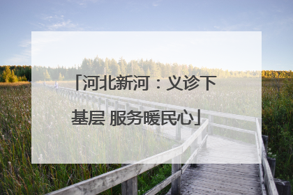 河北新河：义诊下基层 服务暖民心