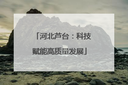 河北芦台：科技赋能高质量发展