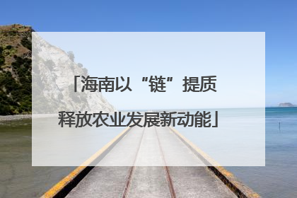 海南以“链”提质 释放农业发展新动能