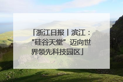 浙江日报丨滨江：“硅谷天堂”迈向世界领先科技园区