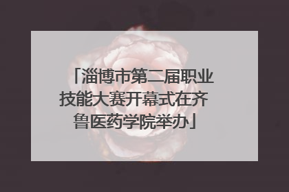 淄博市第二届职业技能大赛开幕式在齐鲁医药学院举办