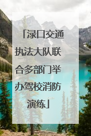 渌口交通执法大队联合多部门举办驾校消防演练