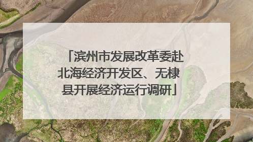 滨州市发展改革委赴北海经济开发区、无棣县开展经济运行调研