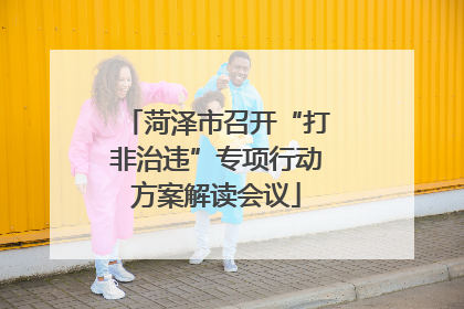 菏泽市召开“打非治违”专项行动方案解读会议