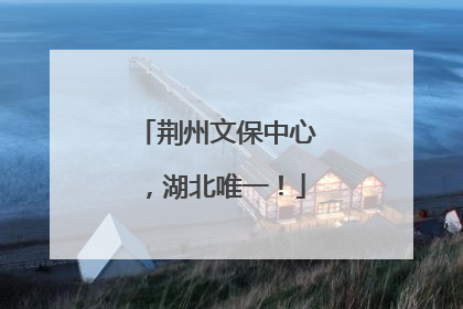 荆州文保中心，湖北唯一！