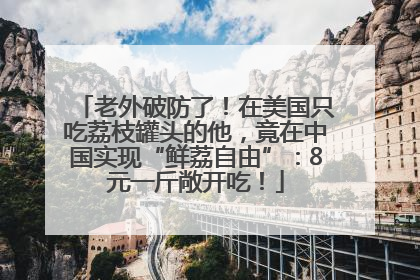 老外破防了！在美国只吃荔枝罐头的他，竟在中国实现“鲜荔自由”：8元一斤敞开吃！