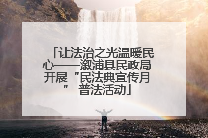 让法治之光温暖民心——溆浦县民政局开展“民法典宣传月” 普法活动