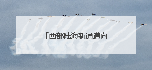 西部陆海新通道向南行丨探寻新通道货物运量增长密码