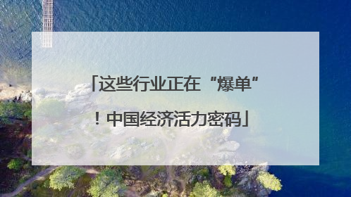 这些行业正在“爆单”！中国经济活力密码