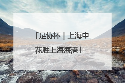 足协杯｜上海申花胜上海海港