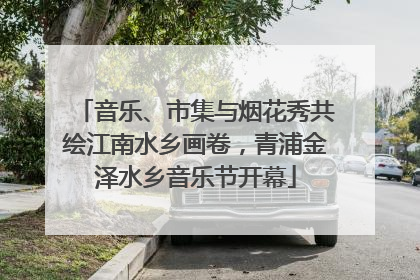 音乐、市集与烟花秀共绘江南水乡画卷，青浦金泽水乡音乐节开幕
