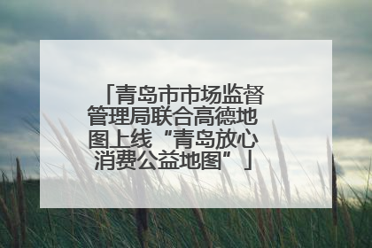 青岛市市场监督管理局联合高德地图上线“青岛放心消费公益地图”