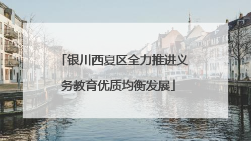 银川西夏区全力推进义务教育优质均衡发展
