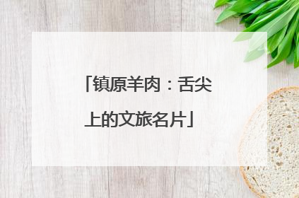 镇原羊肉：舌尖上的文旅名片