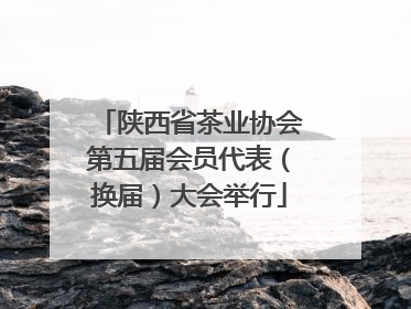陕西省茶业协会第五届会员代表（换届）大会举行