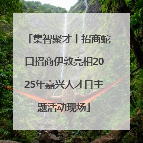 集智聚才丨招商蛇口招商伊敦亮相2025年嘉兴人才日主题活动现场