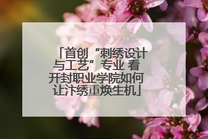 首创“刺绣设计与工艺”专业 看开封职业学院如何让汴绣重焕生机