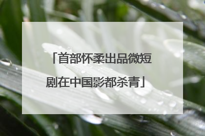 首部怀柔出品微短剧在中国影都杀青
