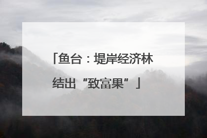 鱼台：堤岸经济林结出“致富果”