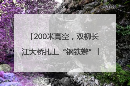 200米高空，双柳长江大桥扎上“钢铁辫”