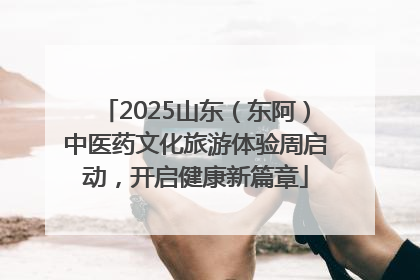 2025山东（东阿）中医药文化旅游体验周启动，开启健康新篇章